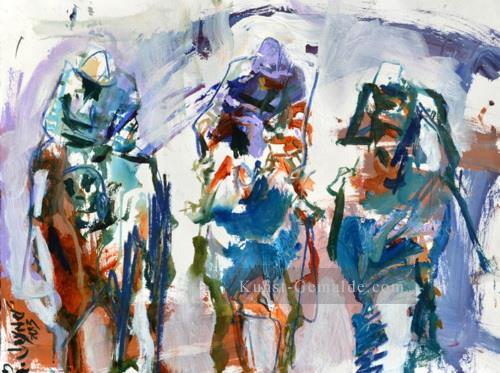 Impressionismus sport pferd Rennen yxr008eD Ölgemälde